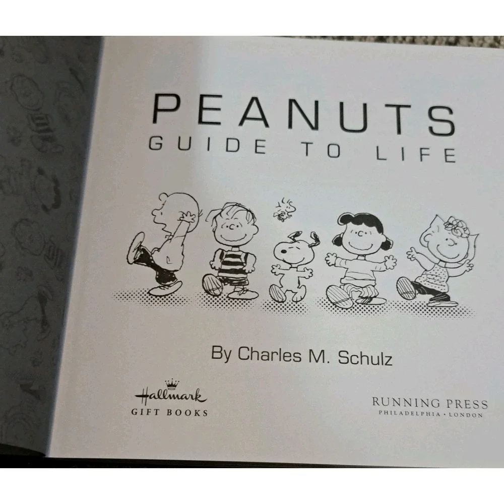 Peanuts Guide to‎ Life Black Hardcover Charles Schulz Hallmark Gift Books